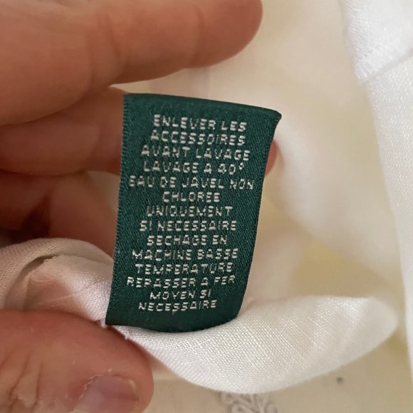 Lauren by Ralph Lauren White Linen Midi Dress - Picture 11 of 11